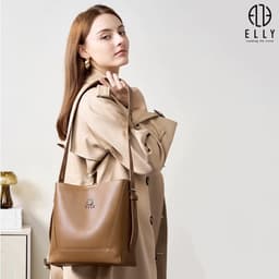 Túi Xách Nữ Da Thật ELLY ET190 Túi Đeo Vai Đeo Chéo Cao Cấp Sang Trọng Thanh Lịch Công Sở Chính Hãng 2