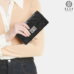 [Tặng hộp 20.10] Clutch nữ ELLY EC69 ví cầm tay da thật cao cấp dự tiệc công sở thời trang sang trọng 2
