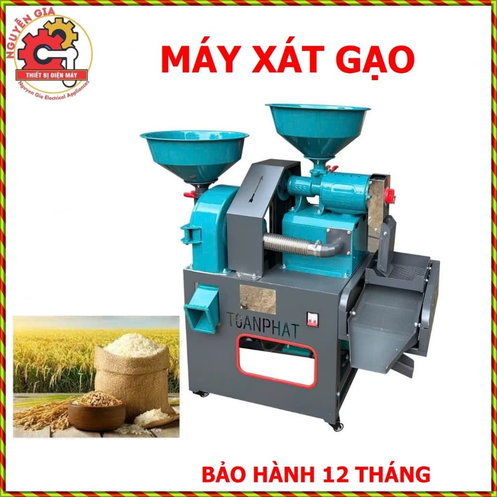 MÁY XÁT GẠO TOÀN PHÁT TF56 Máy sát gạo, xay gạo, xay sát thóc, gạo hộ gia đình, kinh doanh