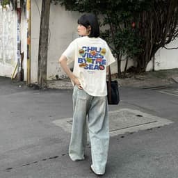 Áo thun BOXY Local Brand VEQISTU "Chill Vibes" Áo Thun Boxy Form Rộng Unisex Nam Nữ Tay Ngắn  250Gsm Cotton 2