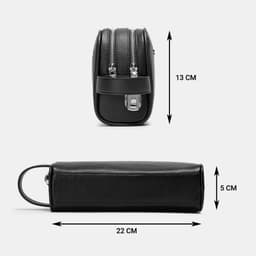 [4-25/9 TẶNG QUÀ TRUNG THU 599K] Ví Cầm Tay Nam LECOS LC2 Ví Clutch Kẹp Nách Nam Da Bò Thật Chống Xước Chống Thấm Nước 5
