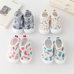 Giày tập đi cho bé trai và bé gái Giày lưới quai dán cho bé siêu tiện lợi Sandal tập đi trống trơn trượt giày mùa hè BBL 2