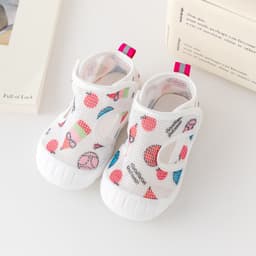 Giày tập đi cho bé trai và bé gái Giày lưới quai dán cho bé siêu tiện lợi Sandal tập đi trống trơn trượt giày mùa hè BBL 8