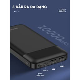 Pin Dự Phòng Sendem P301 10.000mAh Tích Hợp Sẵn Cáp Sạc và Pin Dự Phòng SENDEM PK81 10.000MAH. LKP 9