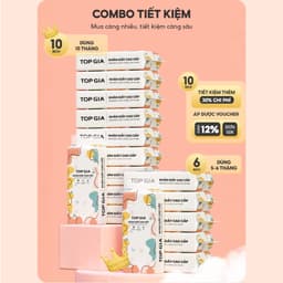 [SIÊU TO, CAO CẤP] Giấy vệ sinh treo tường TopGia thùng 10 12 8 6 bịch đa sắc, combo tiết kiệm 1280 tờ 4