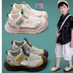 Giày Thể thao Lưới Cao Cấp Trẻ Em Đế Chống Trơn – Da Phối Lưới, Đế Cao Su Nhẹ , 520 3