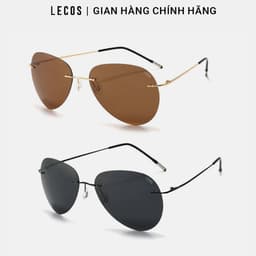 Kính Mát Nam LECOS LK14 Dáng Hiện Đại Gọng Thép Không Gỉ đi Làm Gặp Đối Tác 1