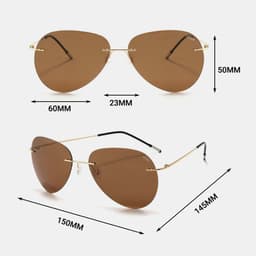 Kính Mát Nam LECOS LK14 Dáng Hiện Đại Gọng Thép Không Gỉ đi Làm Gặp Đối Tác 4