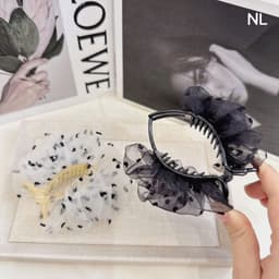 Kẹp tóc càng cua,kẹp búi củ tỏi 3 răng dài xinh xắn cho nữ (sỉ 14,9k) 4
