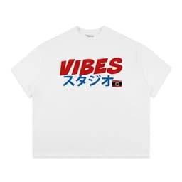 Áo Thun Local Brand VEQISTU " Vibes Japan ", Áo Thun Boxy Form Rộng Unisex Nam Nữ 250Gsm Cotton 2 Chiều 4