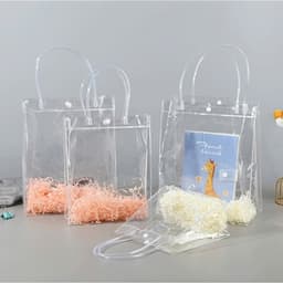 Túi xách nhựa PVC trong suốt đa năng đựng quà tặng. Hàng loại 1 7