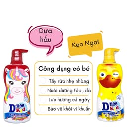 Sữa tắm trẻ em Dnee Kids 400ml Thái Lan dưỡng ẩm nhẹ dịu, thiết kế hình thú ngộ nghĩnh cho bé trên 3 tuổi 2