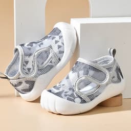 Giày tập đi cho bé trai và bé gái Giày lưới quai dán cho bé siêu tiện lợi Sandal tập đi trống trơn trượt giày mùa hè BBL 7