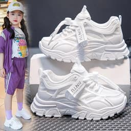 Giày thể thao bé gái và trai 3-12 tuổi đế mềm êm nhẹ phong cách hàn quốc_F2218 2