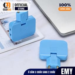 Ổ cắm chia điện đa năng Donafaco 1 phích 2 chấu chia 3 ổ cắm 25000W có thể điều chỉnh góc 2