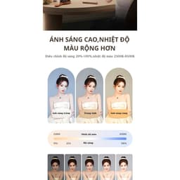 Đèn trợ sáng YM200 Hỗ Trợ Quay Video, Chụp ảnh, Makeup - 3 Chế Độ Sáng - Pin Dùng Liên Tục 3-4h 6