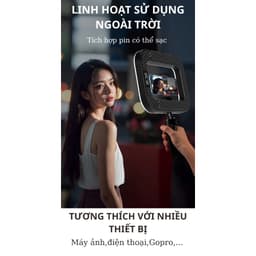 Đèn trợ sáng YM200 Hỗ Trợ Quay Video, Chụp ảnh, Makeup - 3 Chế Độ Sáng - Pin Dùng Liên Tục 3-4h 4