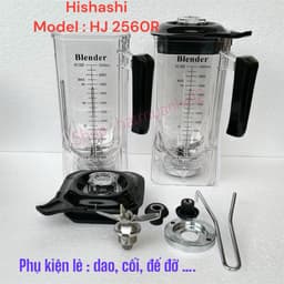 phụ kiện lẻ, cối, dao , nắp Máy Xay Công Nghiệp HISHASHI HJL - 2560R 1