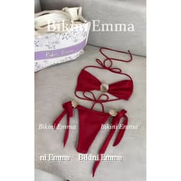 BIKINI EMMA Bikini 2 Mảnh Đính Vỏ Sò Charm Sáng Xịn Chuẩn Loại Đẹp (Hình Shop Emma tự chụp) 6