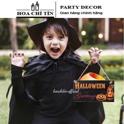 Bảng gỗ treo cửa trang trí tiệc Halloween 9
