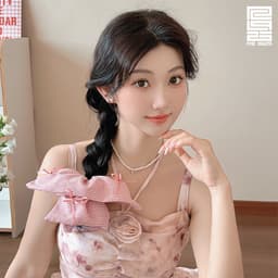 GIÁ XẢ KHO | Buộc tóc Scrunchies - Phụ kiện cột tóc khăn vuông kẻ caro thắt nơ buộc tóc đuôi ngựa Re1925 Studio SCR09 4