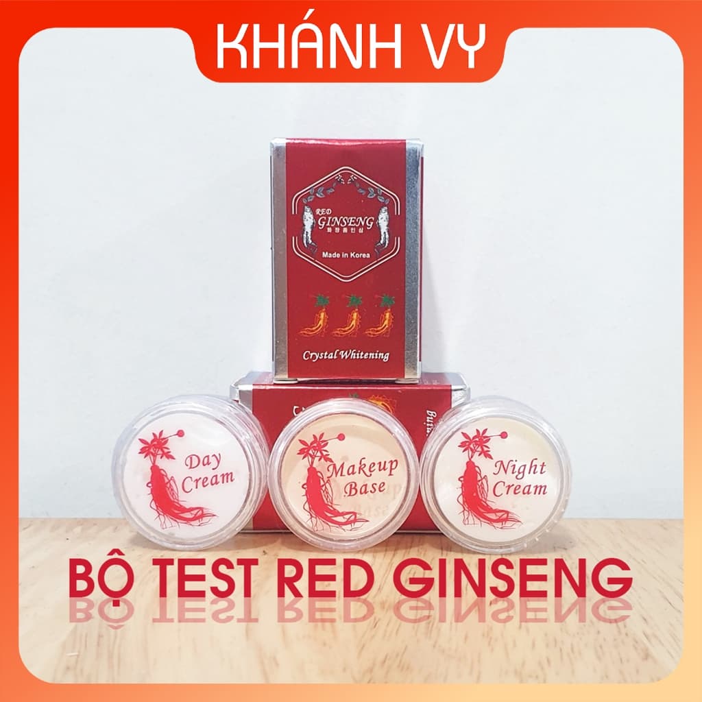 [SIÊU SALE] Bộ thử RED GINSENG, làm sạch nám tàn nhang và dưỡng trắng da, mỹ phẩm nhân sâm Hàn Quốc.