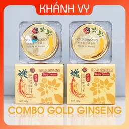 [SIÊU SALE] COMBO ngày đêm GOLD GINSENG, làm sạch nám tàn nhang và dưỡng trắng da, mỹ phẩm nhân sâm Hàn Quốc. 1