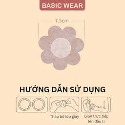 Hộp 60 Miếng Dán Ngực Giấy, Dán Che Đầu Ti Giấy Dùng 1 Lần Hình Hoa 1051 2