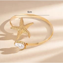 Vòng Bắp Tay Nữ Sao Biển - Quà Tặng Vibe Ocean Charm, Có Sẵn, Phong Cách Hàn Quốc, Thời Trang Sang Trọng 6