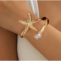 Vòng Bắp Tay Nữ Sao Biển - Quà Tặng Vibe Ocean Charm, Có Sẵn, Phong Cách Hàn Quốc, Thời Trang Sang Trọng 3