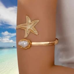 Vòng Bắp Tay Nữ Sao Biển - Quà Tặng Vibe Ocean Charm, Có Sẵn, Phong Cách Hàn Quốc, Thời Trang Sang Trọng 5