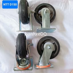[KKTHN] Càng Bánh Xe Đẩy Dày 5.5 Ly Cho Bánh Xe Đường Kính D150, D200 Siêu Tải Trọng 9