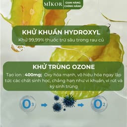 Máy khử khuẩn MIKOR MR11 - Khử khuẩn thực phẩm rau củ quả 9