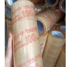[6 Cuộn/ 1Kg]  Băng Dính Văn Phòng Đóng Hàng Trong Suốt [1 Cuộn 167Gr], Lõi Mỏng. [TTS21] 4