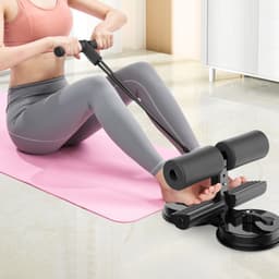 Dụng cụ tập cơ bụng ( kèm dây kéo ) nâng cấp gym yoga tại nhà đa năng đế hút chân không trụ chữ T eo thon bụng gọn 2