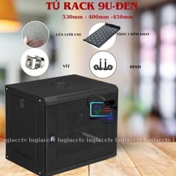Tủ Rack 4U 6U  lăp ghép tủ treo tường  sơn tĩnh điện, Ổ cắm điện 6 lỗ cho tủ 19inch (PDU) 6