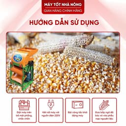 Máy Tẽ Hạt Ngô Tách Hạt Bắp Gia Đình Nguyên Khung Năng Suất 350kg/h Siêu Sạch 99% 4