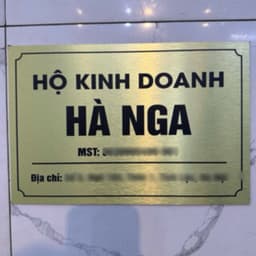 [Giao Nhanh trong ngày] Biển bảng công ty, Hộ kinh doanh-Biển bảng số nhà bằng Alu màu vàng, màu bạc 7