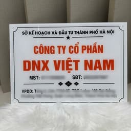 [Giao Nhanh trong ngày] Biển bảng công ty, Hộ kinh doanh-Biển bảng số nhà bằng Alu màu vàng, màu bạc 2
