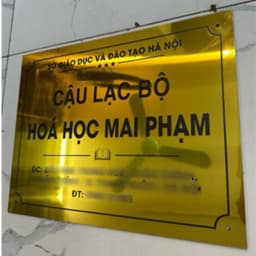 [Giao Nhanh trong ngày] Biển bảng công ty, Hộ kinh doanh-Biển bảng số nhà bằng Alu màu vàng, màu bạc 6