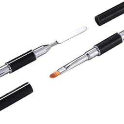 Cọ gắp gel đa năng 2 đầu - chổi đắp gel - cọ gel gôm cán đen - bút đắp gel khô 2 đầu tiện dụng làm nail 3