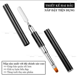 Cọ gắp gel đa năng 2 đầu - chổi đắp gel - cọ gel gôm cán đen - bút đắp gel khô 2 đầu tiện dụng làm nail 8