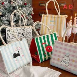 Túi Giữ Nhiệt Đựng Cơm Chống Thấm Cao Cấp, Túi Đựng Hộp Cơm Văn Phòng, Túi Đựng Đồ Ăn Mang Đi 4
