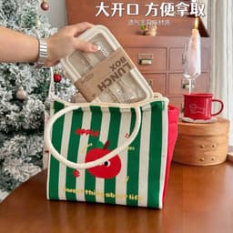 Túi Giữ Nhiệt Đựng Cơm Chống Thấm Cao Cấp, Túi Đựng Hộp Cơm Văn Phòng, Túi Đựng Đồ Ăn Mang Đi 5