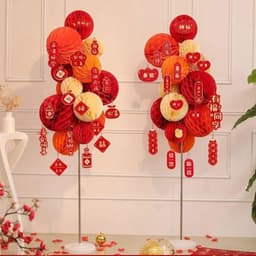 Concept trend 2025  Lồng Đèn NYLOn DÀY ĐẸP  Tổ Ong Chúc Mừng Năm Mới May Mắn/ trang trí sinh nhật/Tiệc cưới 2