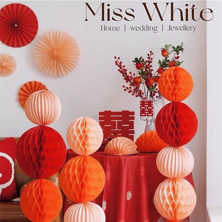 Concept trend 2025  Lồng Đèn NYLOn DÀY ĐẸP  Tổ Ong Chúc Mừng Năm Mới May Mắn/ trang trí sinh nhật/Tiệc cưới