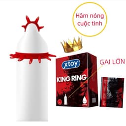Bao cao su bi XTOY KING DOT 9 bi lớn, bcs siêu gân gai, nhiều gel bôi trơn, hương chocolate 8