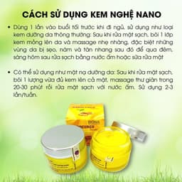 Kem Nghệ Nano dưỡng trắng da mặt mờ sẹo giảm thâm - Sản Phẩm Viện Hàn Lâm KH&CN Việt Nam 4