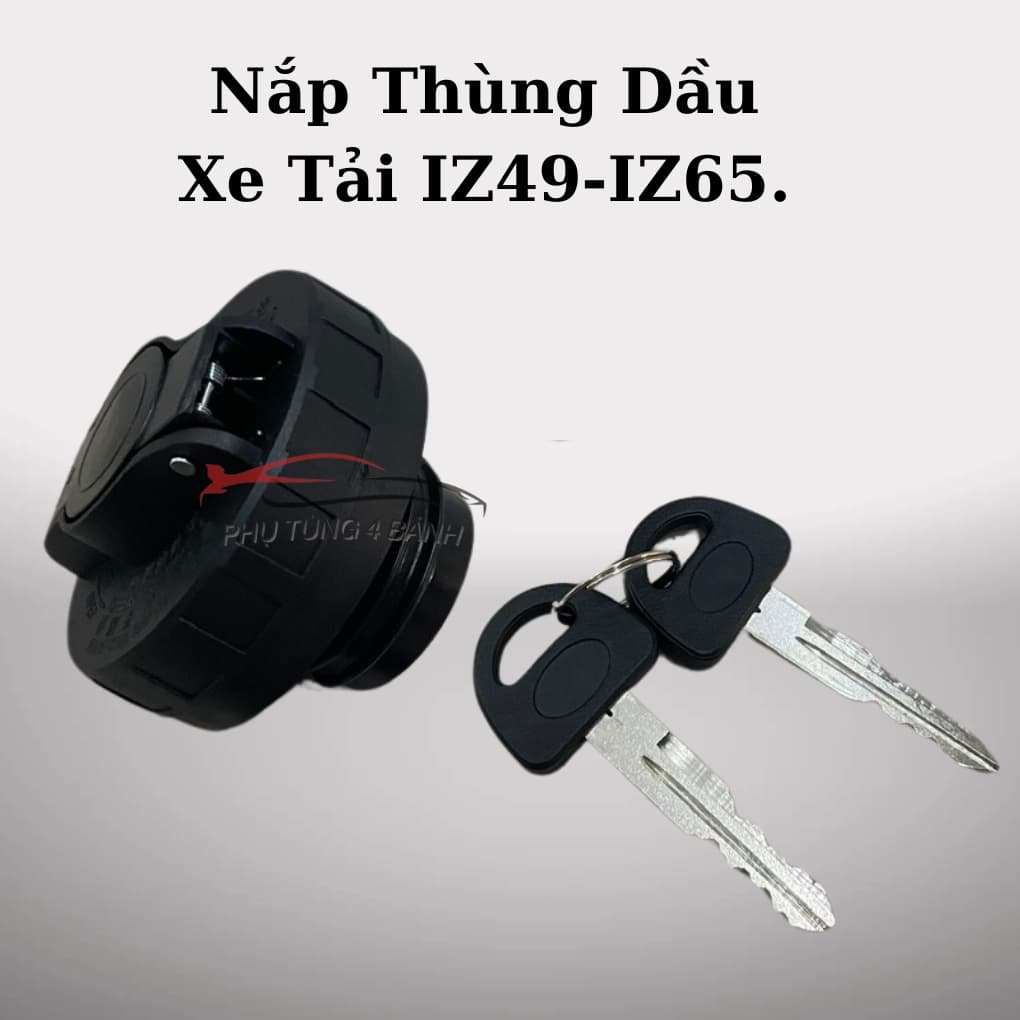 Nắp Thùng Nhiên Liệu, Nắp Bình Dầu Diesel Xe Tải Đô Thành IZ49, IZ65, IZ68, IZ250,...Hàng Xịn Có Khóa.