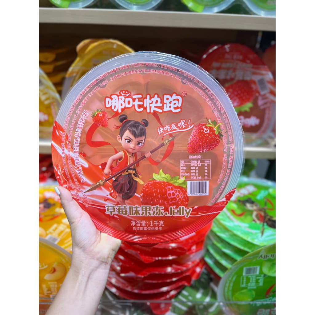 Thạch Khổng Lồ Natra 1000gr Vị Nho, Dâu, Đào